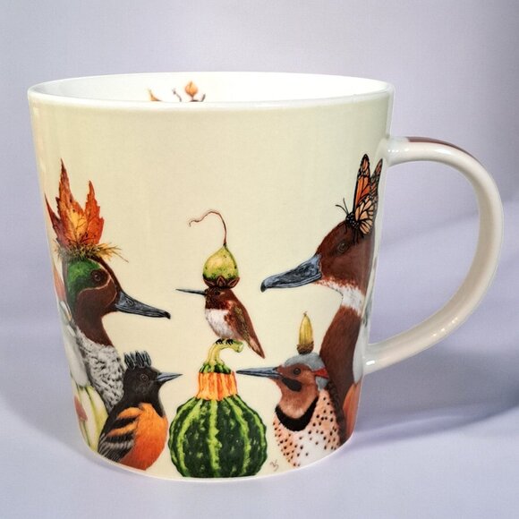 Vicki Sawyer Mug Cup We Gather Together Ducks Birds Butterfly PPD - Picture 1 of 16